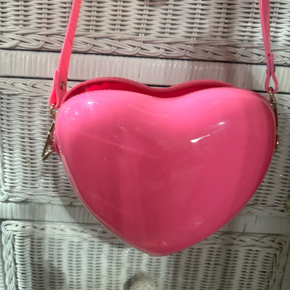 Heart-Shaped Pink Bag